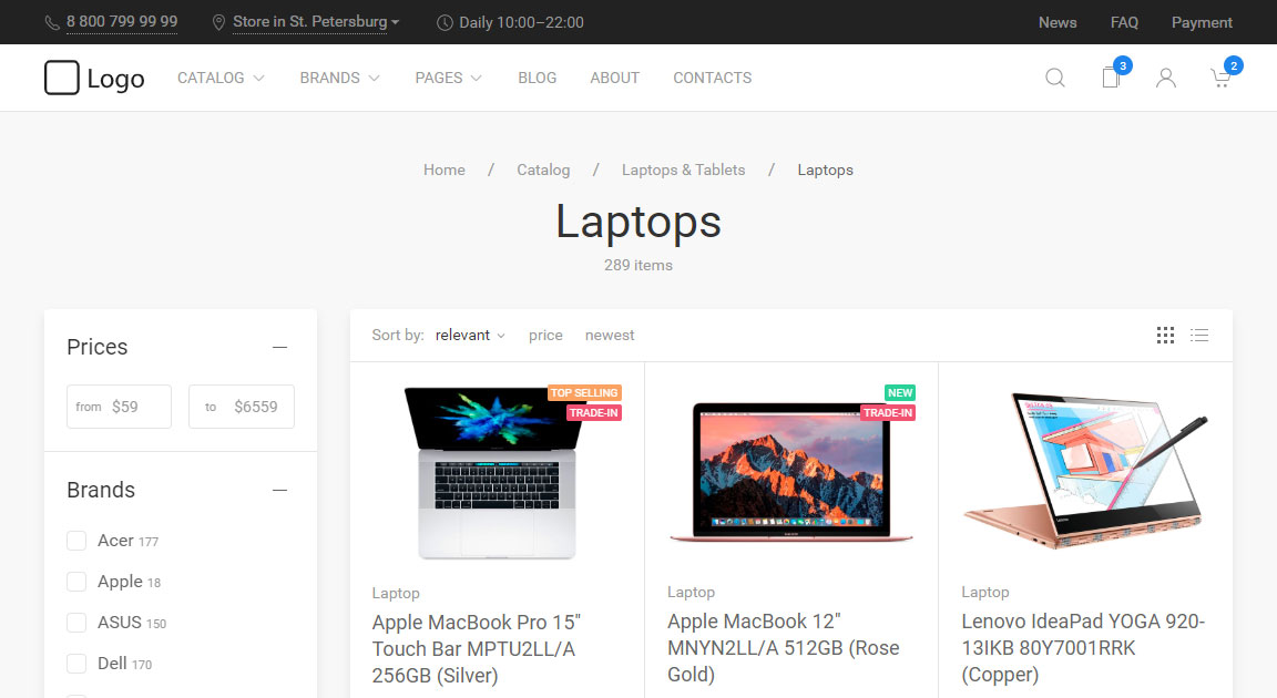 Lahico.com Home Page Screenshot